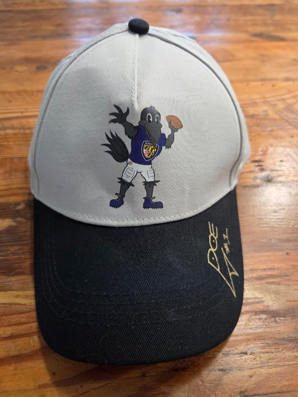 Baltimore Ravens NFL Poe #1 Mascot Hat Youth Gray Black Snapback Adjustable READ